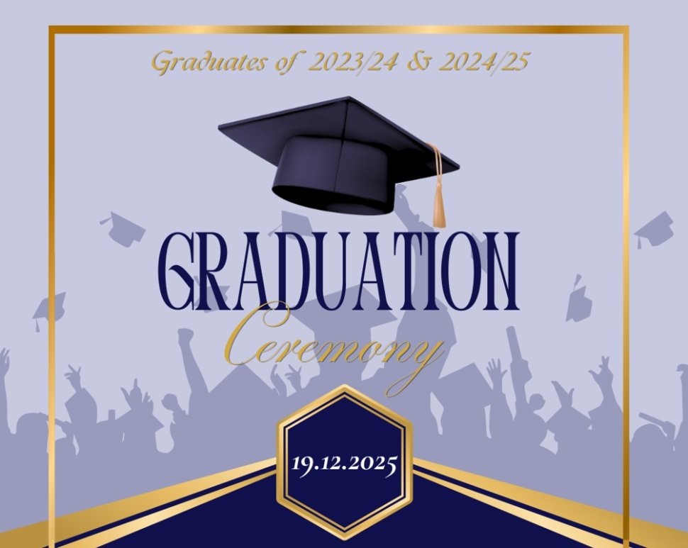 Grafika zapraszająca na Gradustion Ceremony