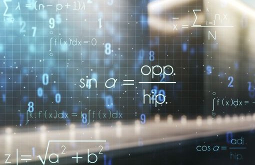 grafika z różnymi wzorami matematycznymi